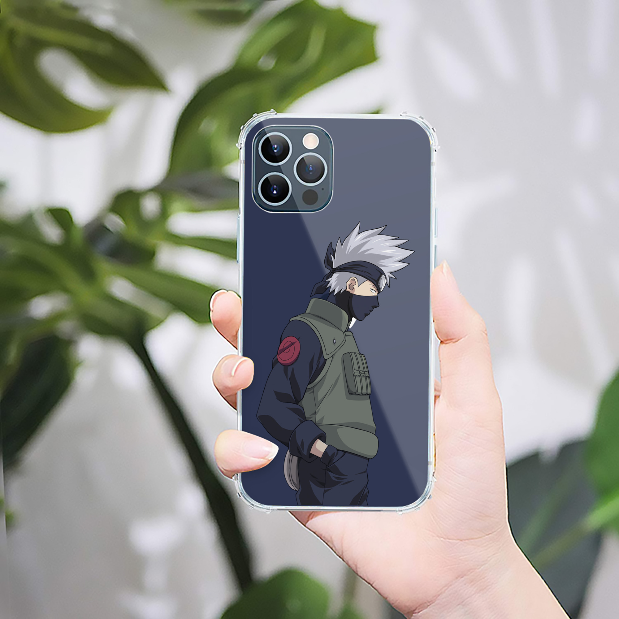 （画像用） NARUTO -ナルト- はたけ カカシ Hatake Kakashi 【iPhone 12シリーズ対応】透明スマホケース（クリアソフトケース）